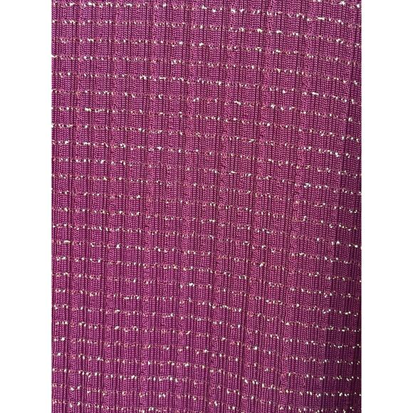 Draper's & Damon's Wine Colored Sparkly Shirt 3X - Picture 6 of 8